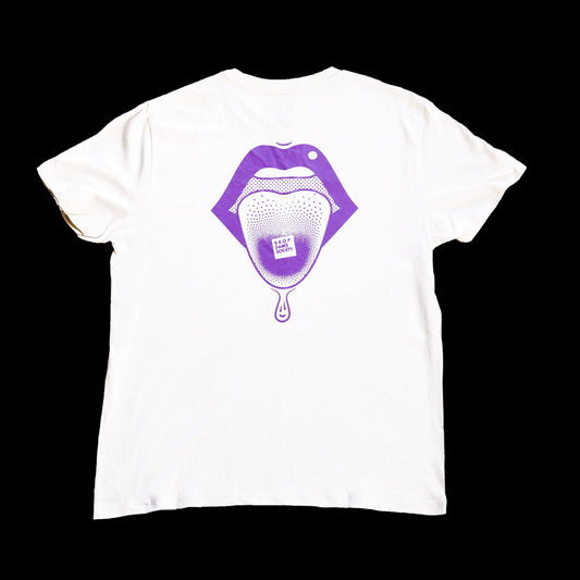 Funky Lips T-shirt - Purple